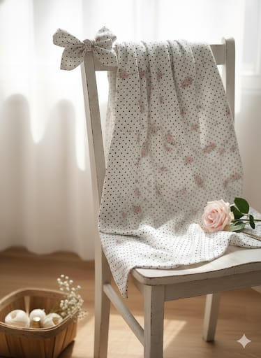 Vintage Rose Cotton Fabric-2 metres