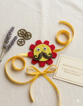 "Moustache Maverick" Quirky Felt Rakhi for Kids & Brothers
