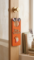 Hand-Painted Vibrant Wooden Door Sign