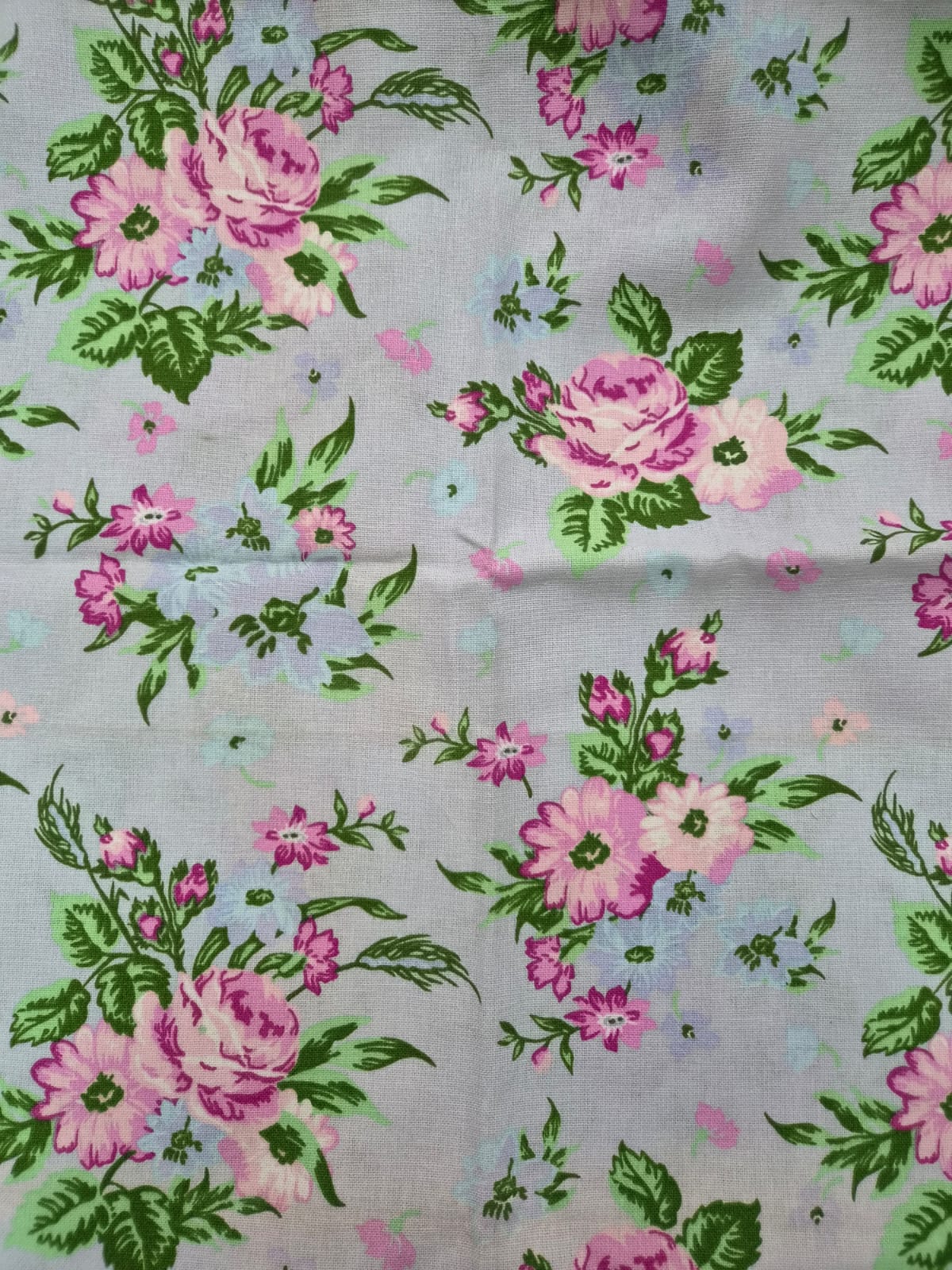 Romantic Flower Vintage Collection Fabric by Danish designer - 1.25 meter - 68" width