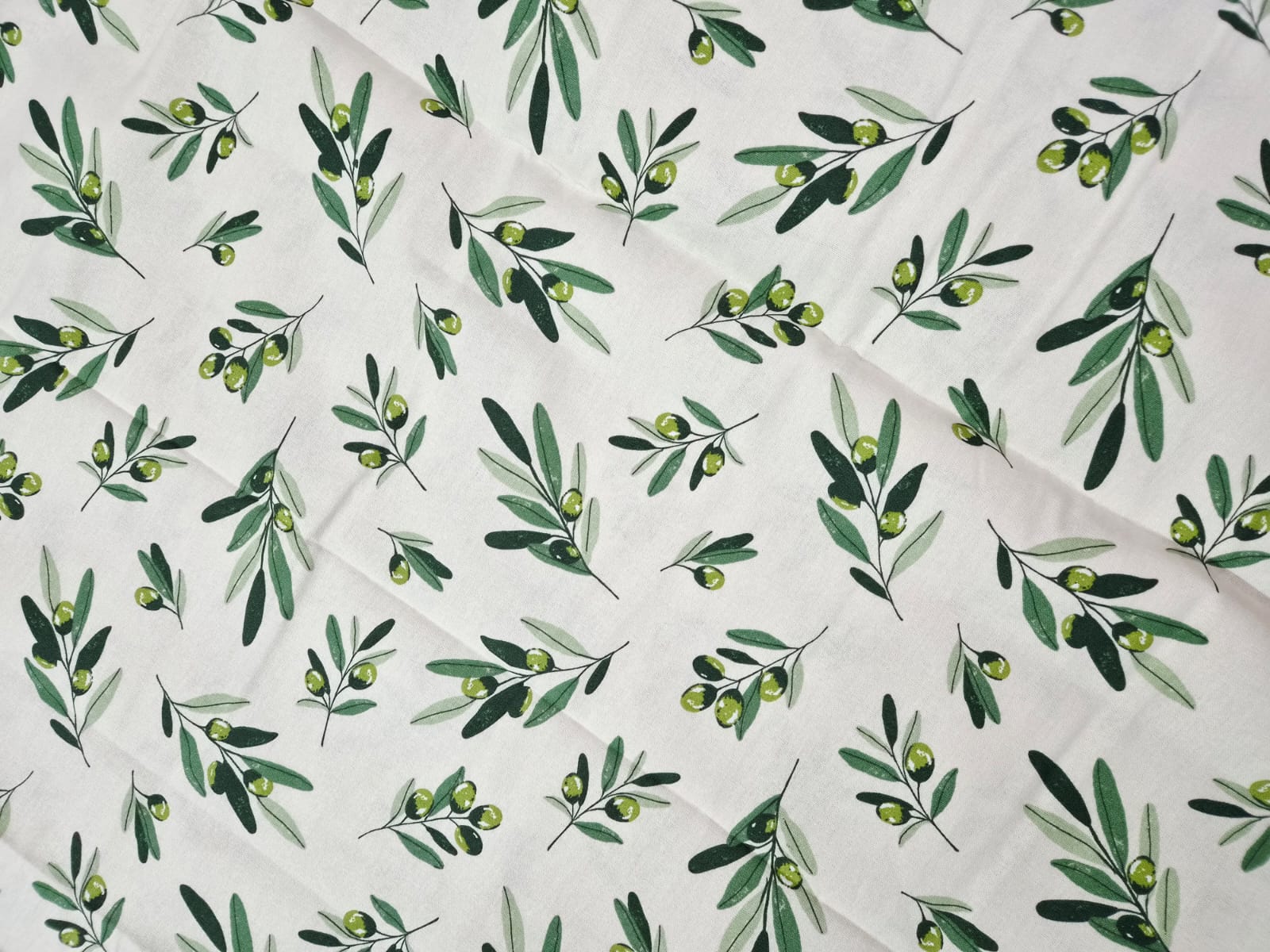 Olive Print Fabric - 2 yard - 46" width