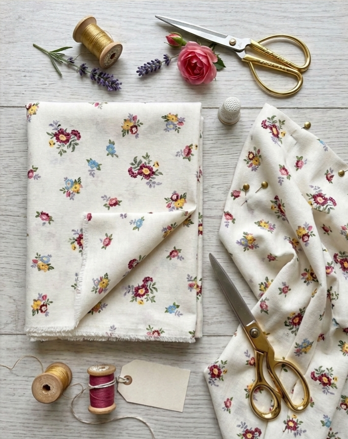 Story Book Charm Fabric - 1 yard with 68"width
