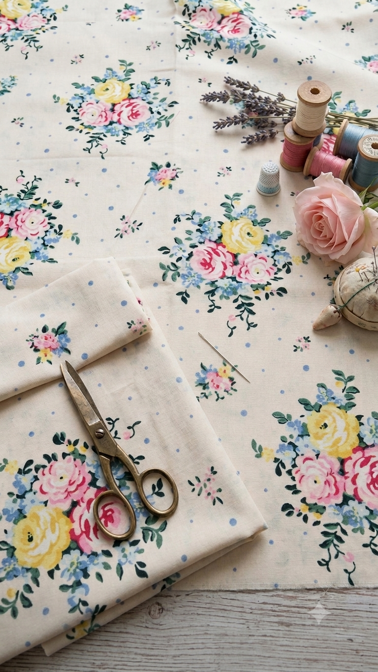 Retro Fabric Running - 1 yard -66" width