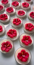 Hibiscus Tea Light Candle - Set of 2